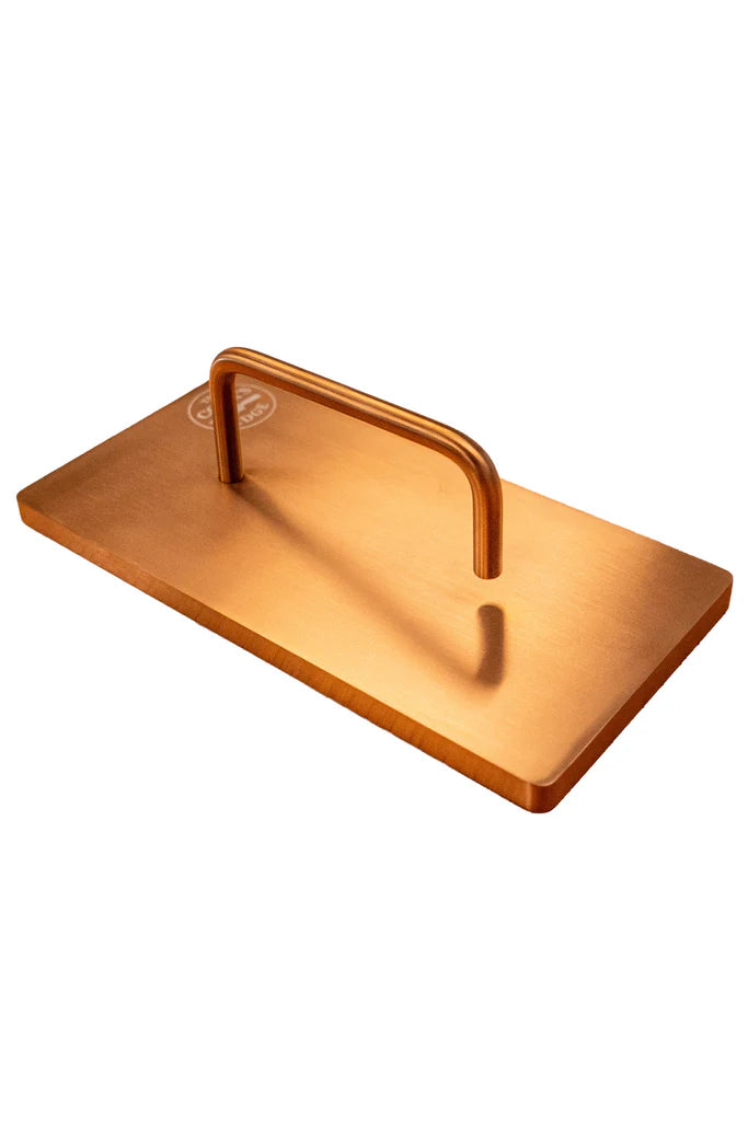 Stainless Steel Fish Weight/Press Gold Rectangle