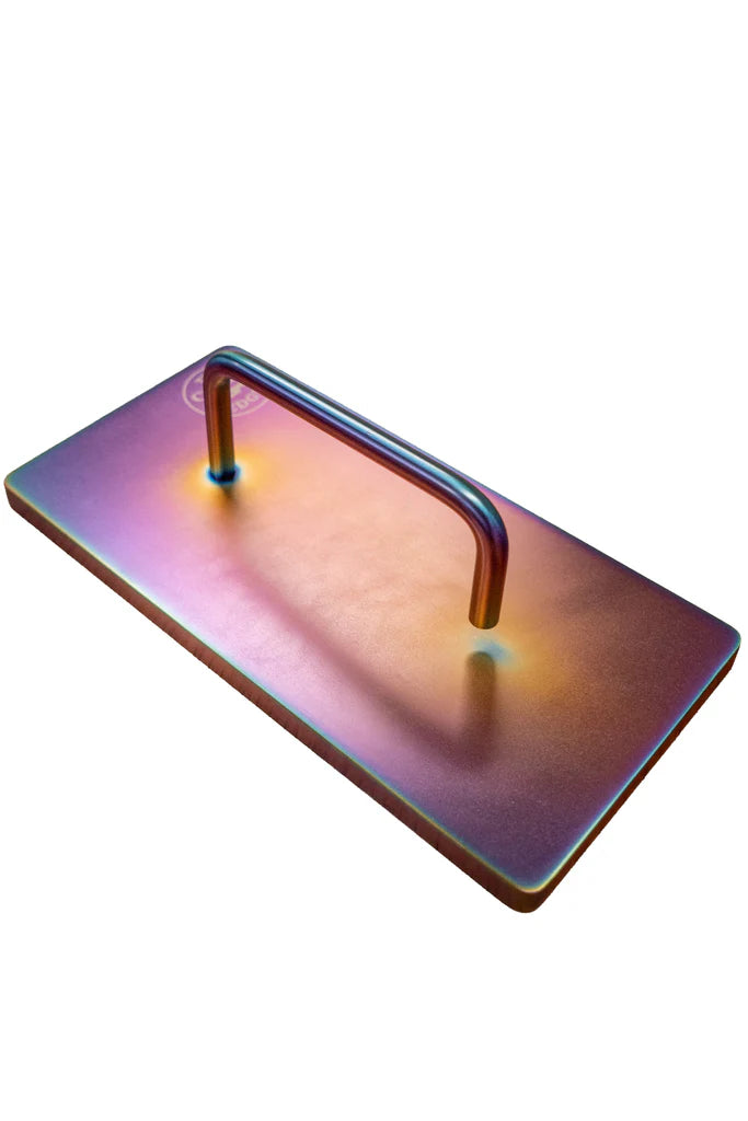 Stainless Steel Fish Weight/Press Rainbow Rectangle