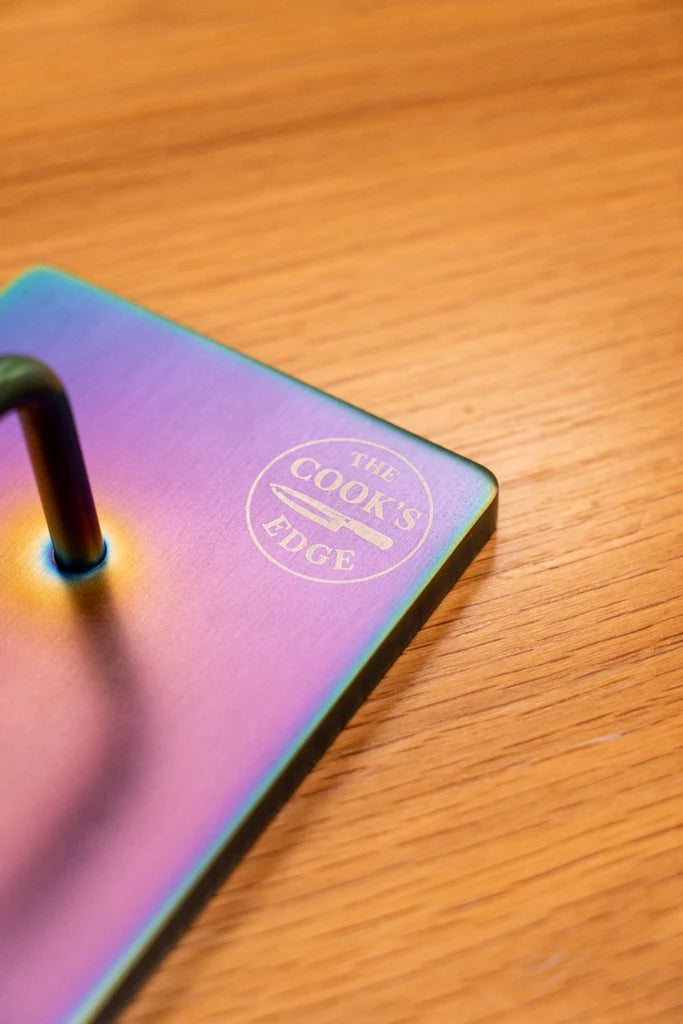 Stainless Steel Fish Weight/Press Rainbow Rectangle
